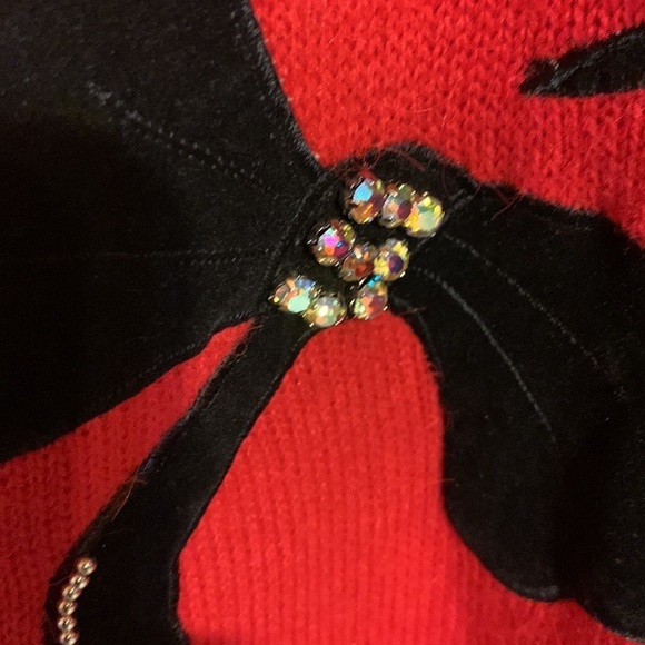 Vintage 90s Soft Wool Blend Holiday Xmas Red Sweater Size 3X Women’s Plus Size - Picture 3 of 9